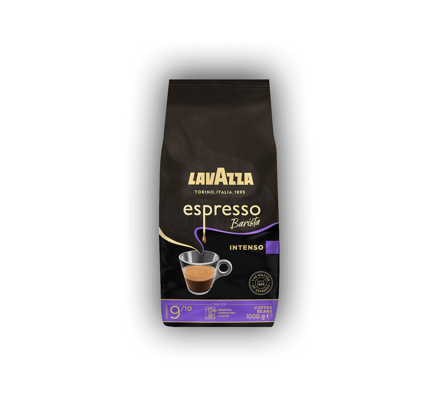 Caff&egrave; In Grani Lavazza 4 KG &ndash; Miscela Intensa Per Vending E Macchine Professionali, Chicchi Aroma Forte